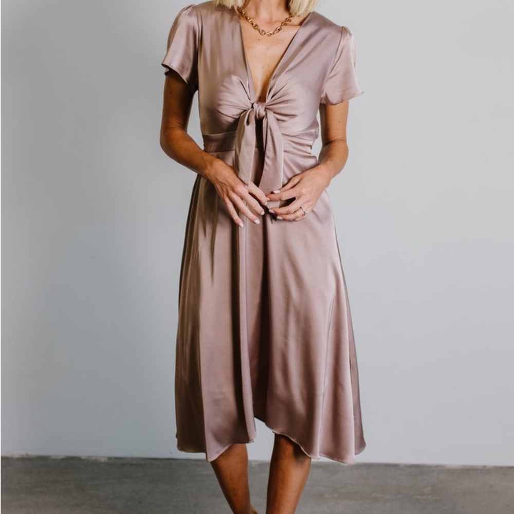 NWT Baltic Born Poppy Satin Midi Dress